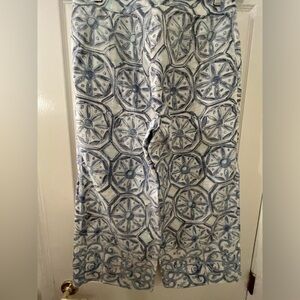 Tommy Bahama linen cropped beachy pants